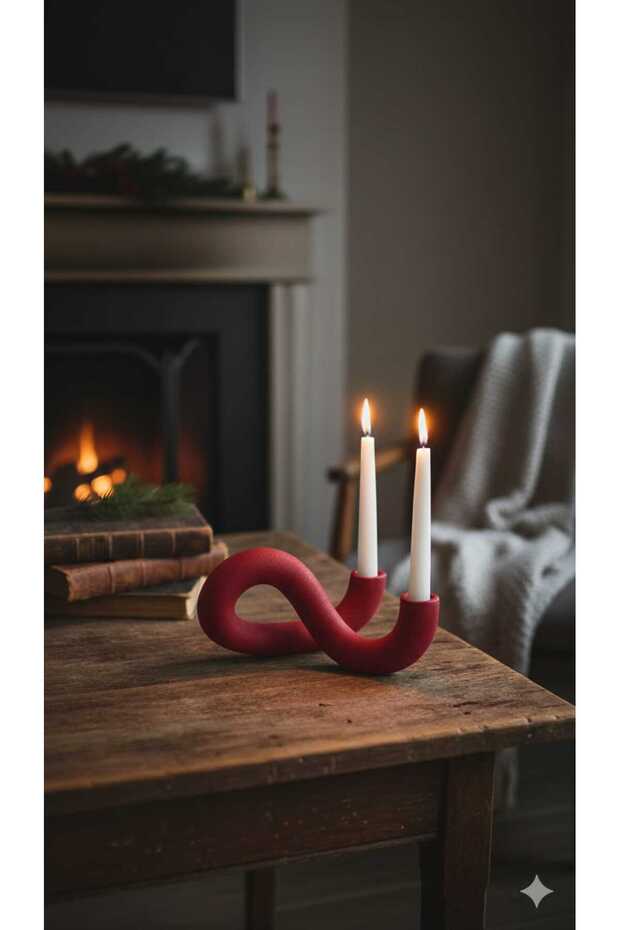 WAVE kıvrımlı şamdan - 1