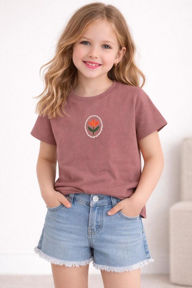 3-8 Years Old Girls' T-Shirt
