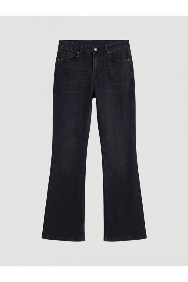 Giyçık Store Black Mars Flare Women's Jean Pants