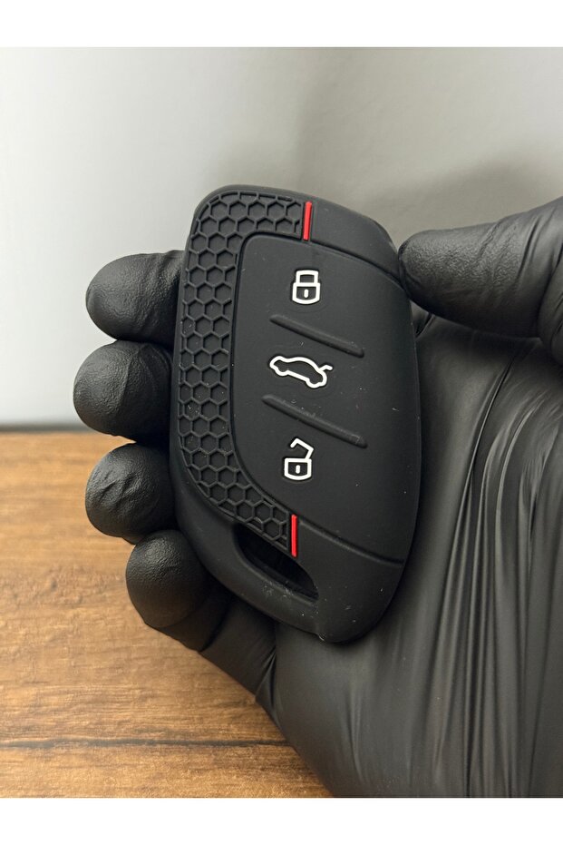 ZS - غطاء حماية لجهاز التحكم عن بعد ذو 3 أزرار بنمط قرص العسل من MG Smart
