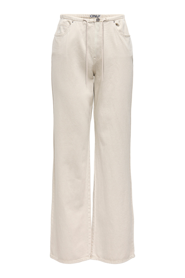 Onlsilla Cotton Regular Fit High Waist Wide Leg Pants Pants 15364334