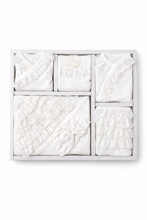 Newborn Baby Girl 10 Piece Hospital Release Lux Model 100% Cotton Fabric
