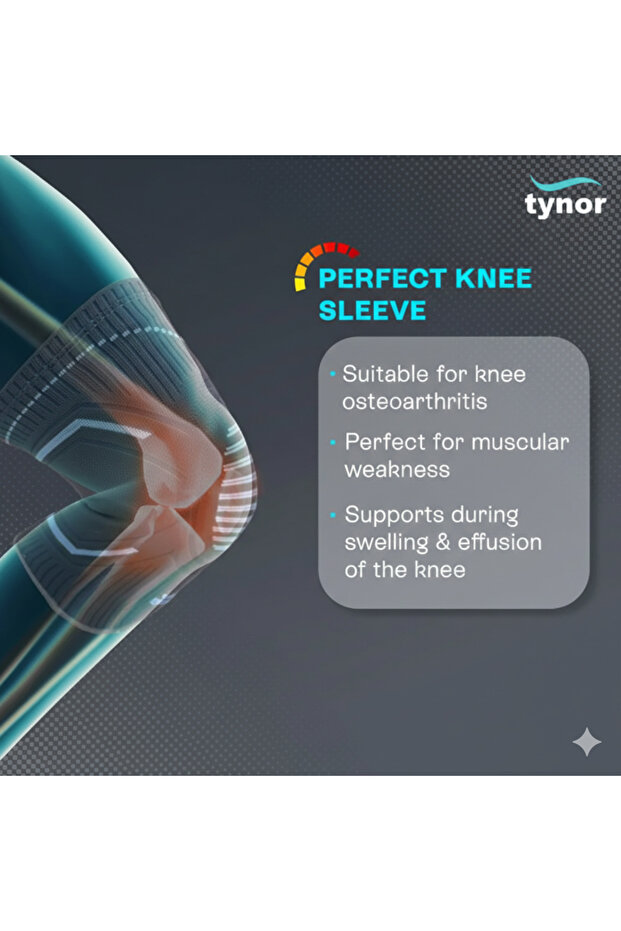 Knee Cap Comfeel (Pair) D 23/ Large Size ( تاينور مشد الركبة كومفيل مقاس كبير D 23 ) - 2