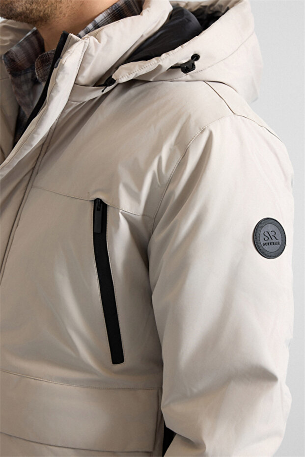 Taş Slim Cepsiz Mont - 4