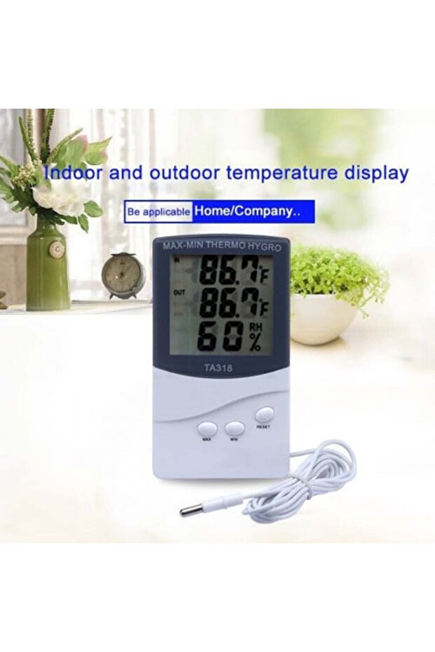مقياس رقمي لدرجة الحرارة والرطوبة - 1