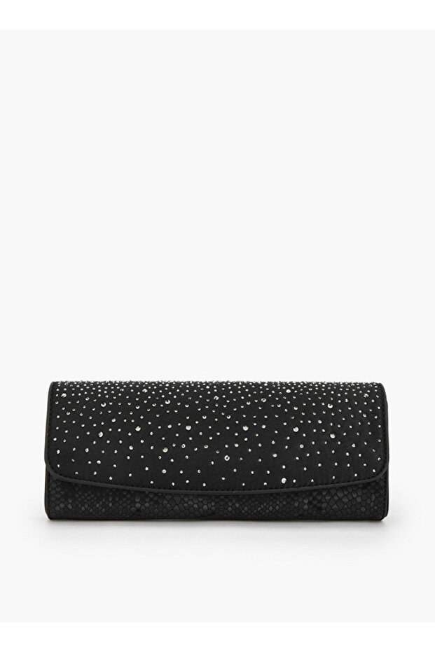 Embellished Clutch with Chain Strap