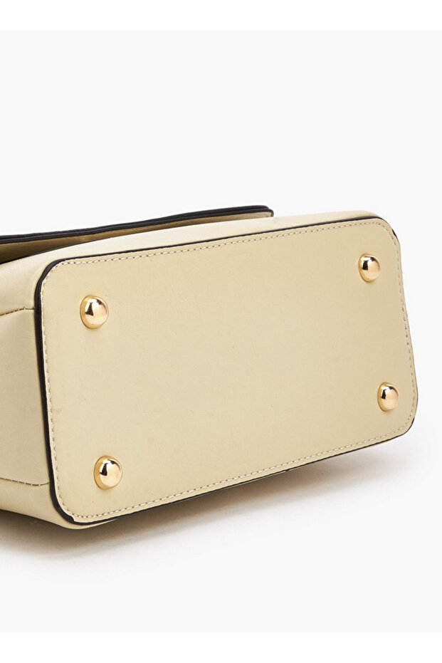 Solid Satchel Bag with Detachable Strap - 6