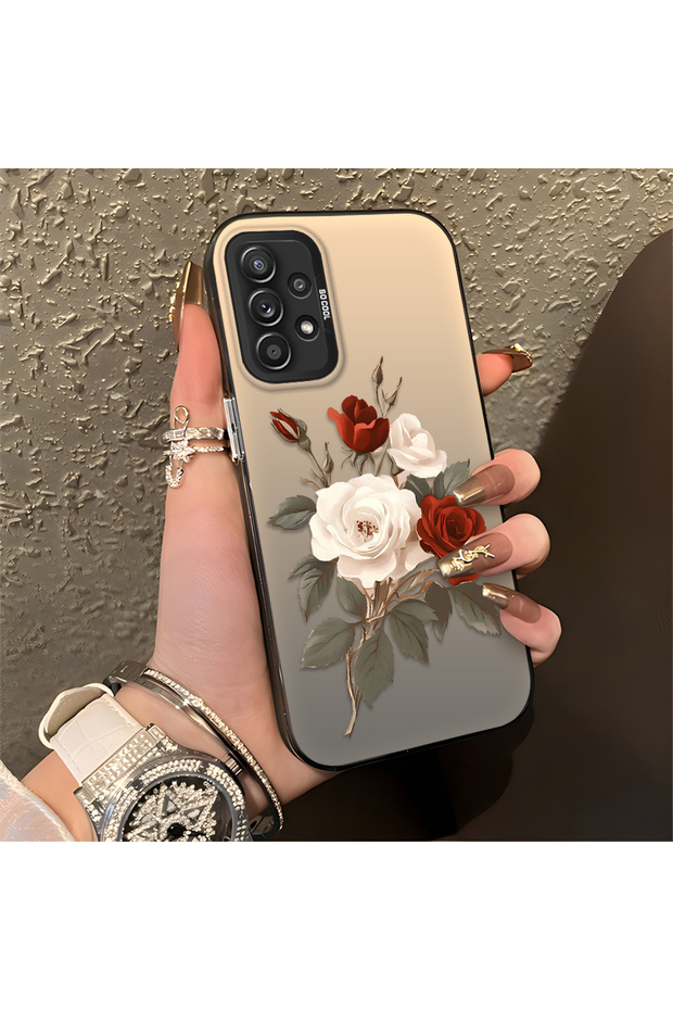 Samsung Galaxy A52 5g Compatible Luxury Rose Pattern High Quality Phone Case