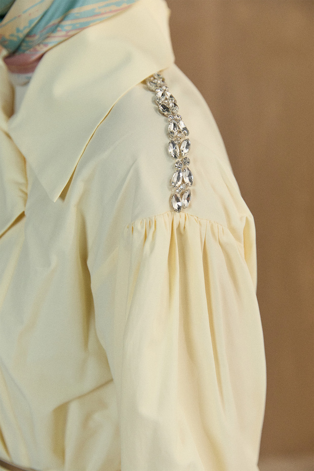 Mendil Yaka Pamuklu Gömlek - 6