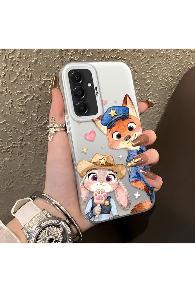 Samsung Galaxy A16 Compatible Luxury and Stylish Cartoon Pattern High-Quality Phone Case