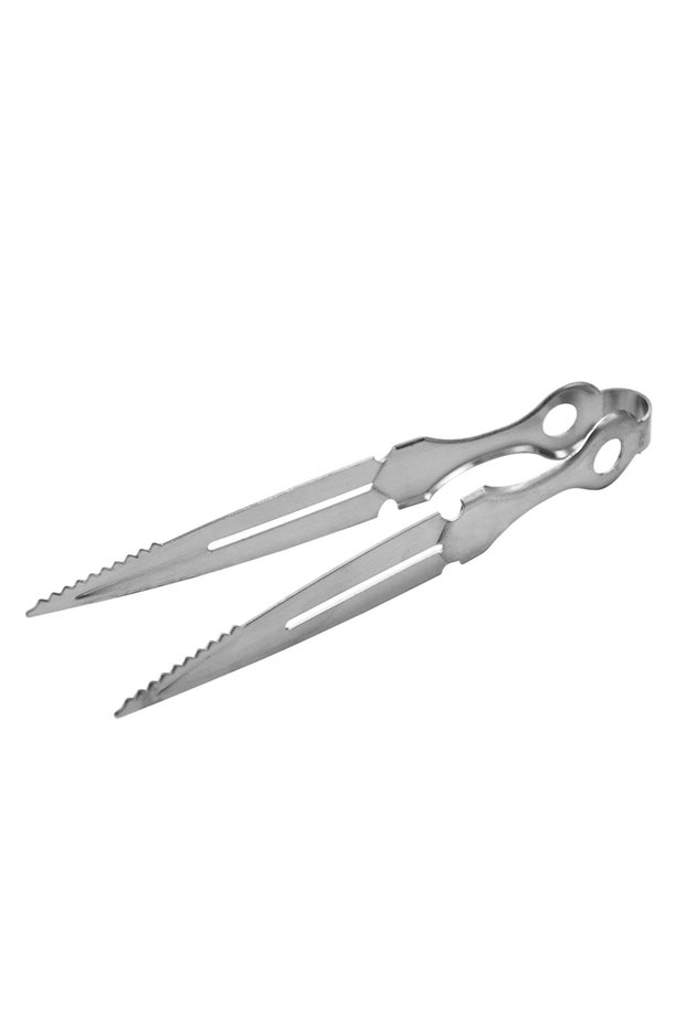 Silver 1pcs Stainless Steel Hookah Charcoal Tongs Metal Shisha Coal Tweezers Chicha Shishia Gadgets