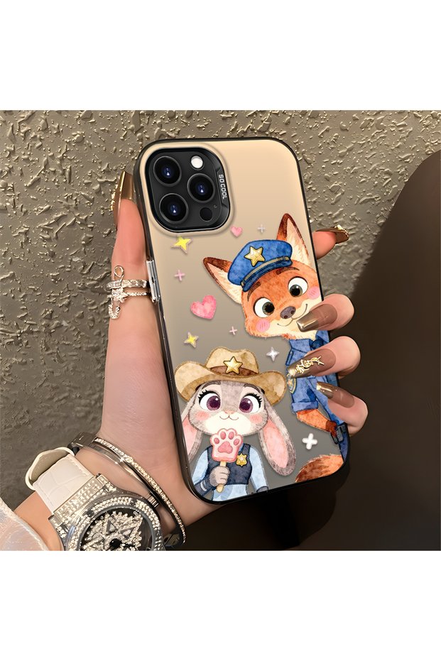 iPhone 15 Pro Compatible Luxury and Stylish Cartoon Pattern High-Quality Phone Case