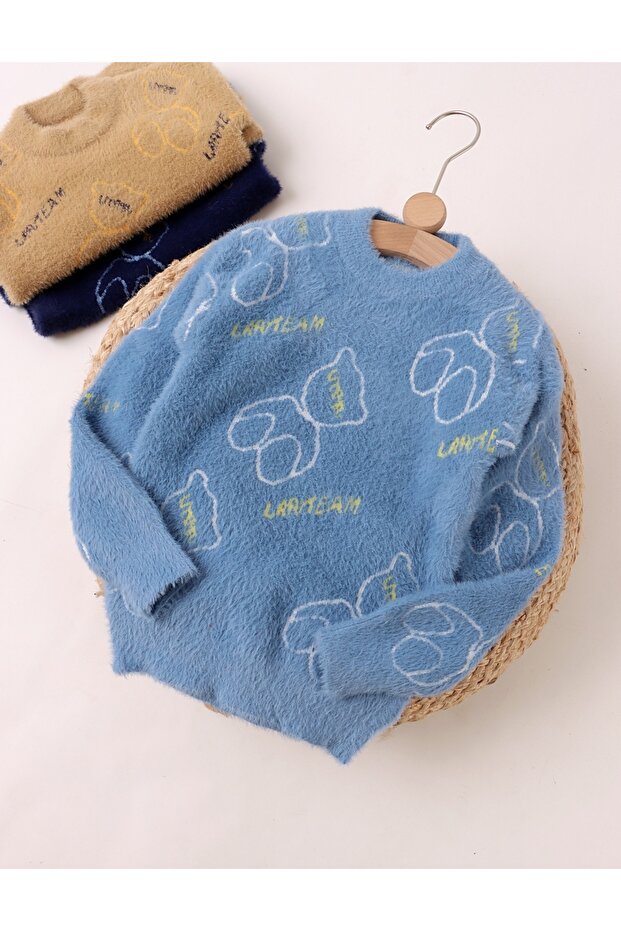 Мохеров пуловер, Keep & Moovin, син - 2