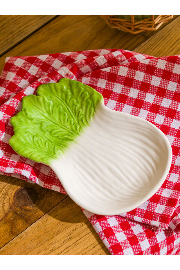 Ceramic Bowl with Vegetable Figures - 17 cm