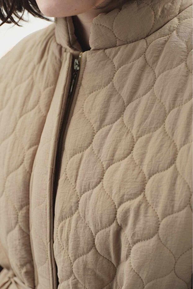 Kapitone Camel Yelek - 3