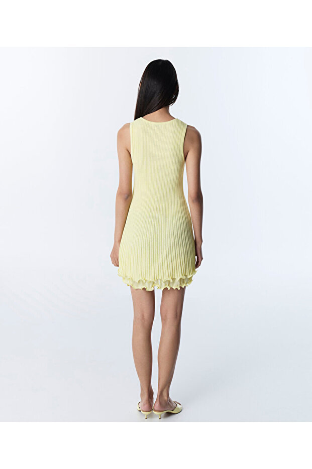 VOLANLI MİNİ ELBİSE - 7