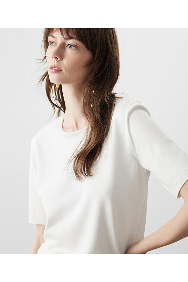 Bisiklet yaka basic triko - 2