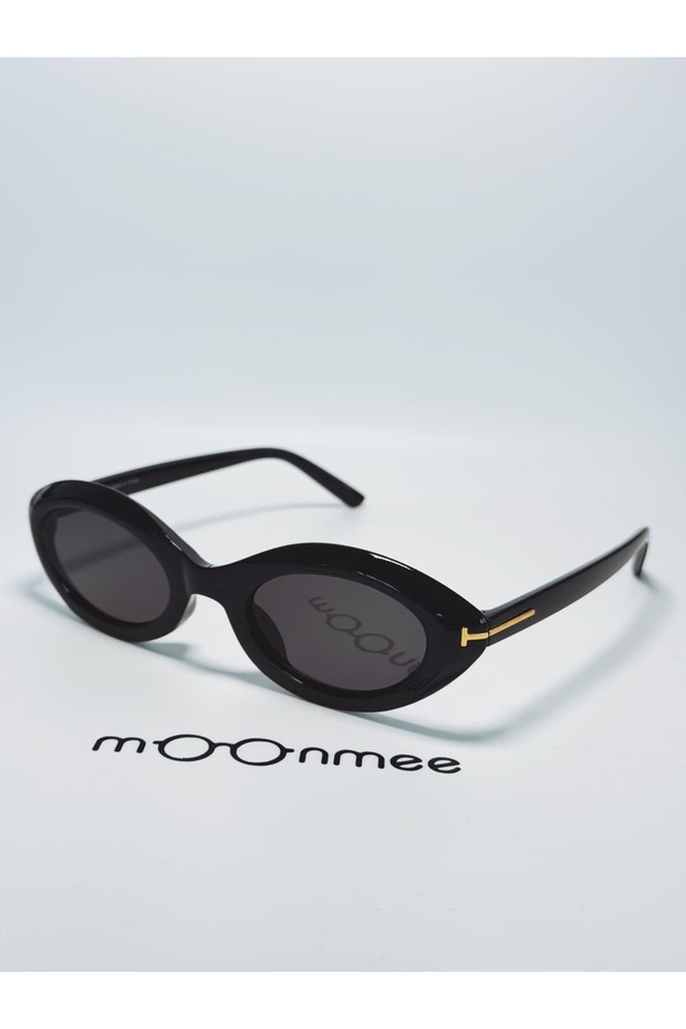 Topel Women's / Girls' Oval Black / Yellow Sunglasses