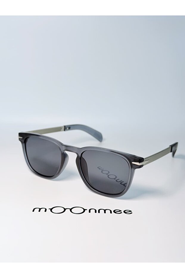 Memtes Unisex Rectangular Gray Sunglasses - 1