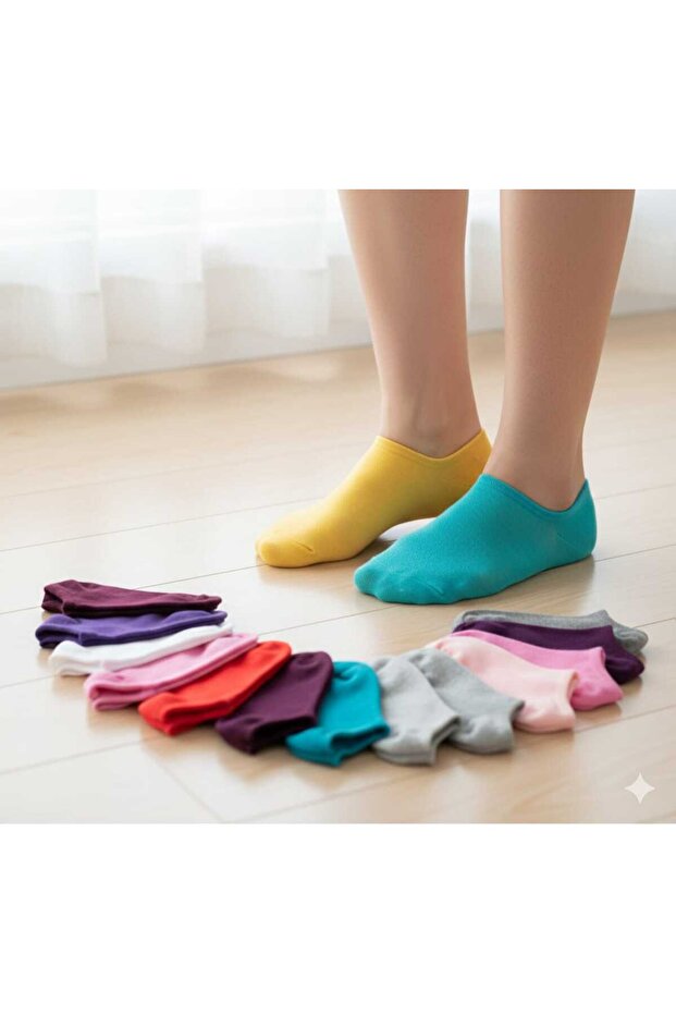 8-Pack Women's Bootie Socks in Mixed Colors