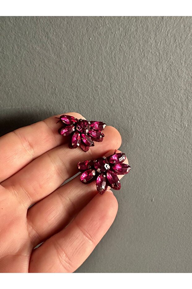 2 Pieces of Stoned Flower Embroidery Accessories 3X3 cm