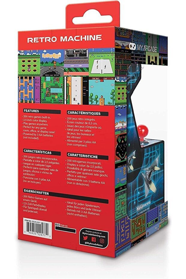 جهاز ألعاب صغير قابل للعب على طراز قديم - 3