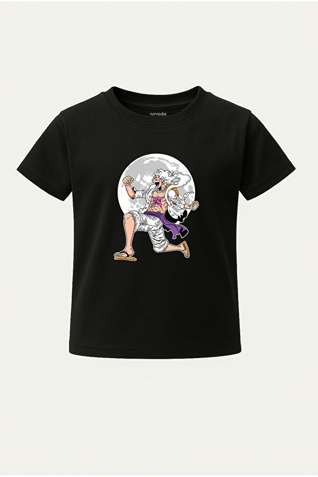 تي شيرت للأطفال من Luffy White One Piece مطبوع عليه تي شيرت للأطفال