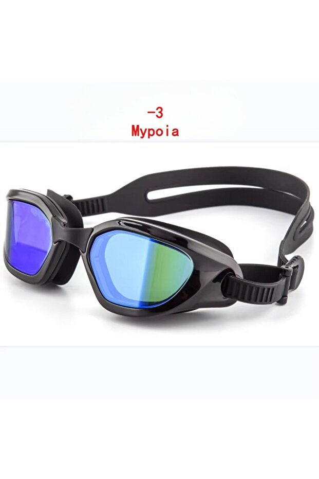 Myopia -3 Myopia Swimming Goggles for Men and Women, Swimming Pool Glasses, Waterproof Glasses for W