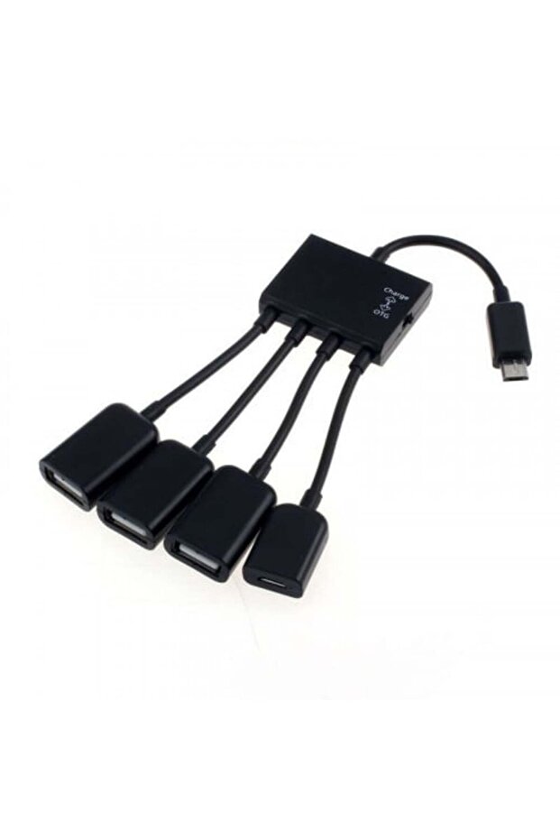 موزع USB ثلاثي المنافذ مع مدخل Micro USB