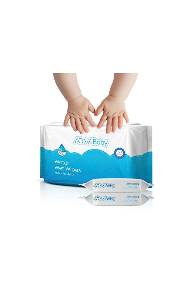 مناديل أرو المبللة للأطفال 3 عبوات-Arw Baby Wet Wipes