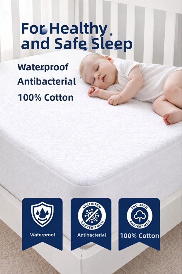 Liquid-Proof Baby Mattress Pads | Breathable, Soft Textured Mattress Pad Providing Full Protection