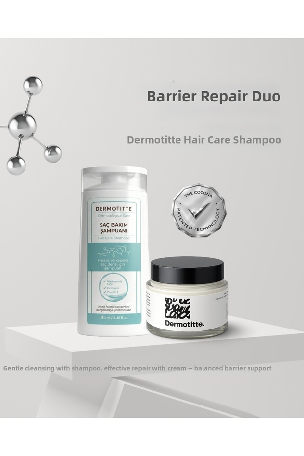 Dermotitte Barrier Repair Set | Hair Care Shampoo 250 ml + Repair Cream