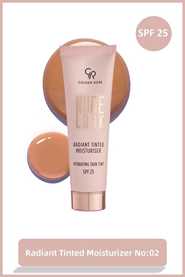 Nude Look Radiant Tinted Moisturizer - 02 Medium Tint - a Tinted Moisturizer That Gives a Vibrant and Radiant Look