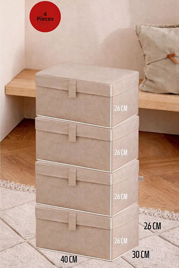 4 Multi-Purpose Under-Bed Organizer Mini Storage Bags