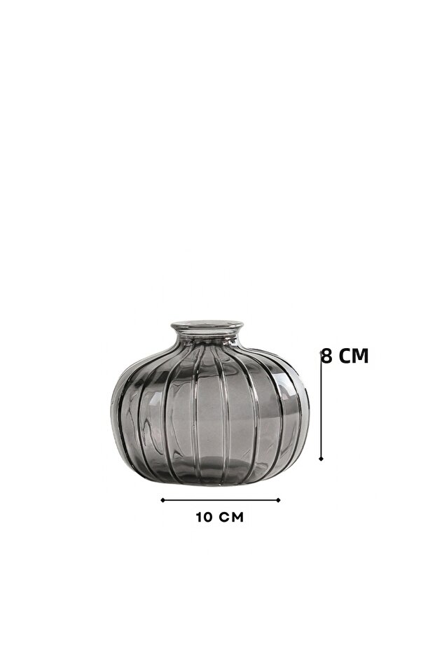 Chubby Cam Vase Gray 242519 - 3
