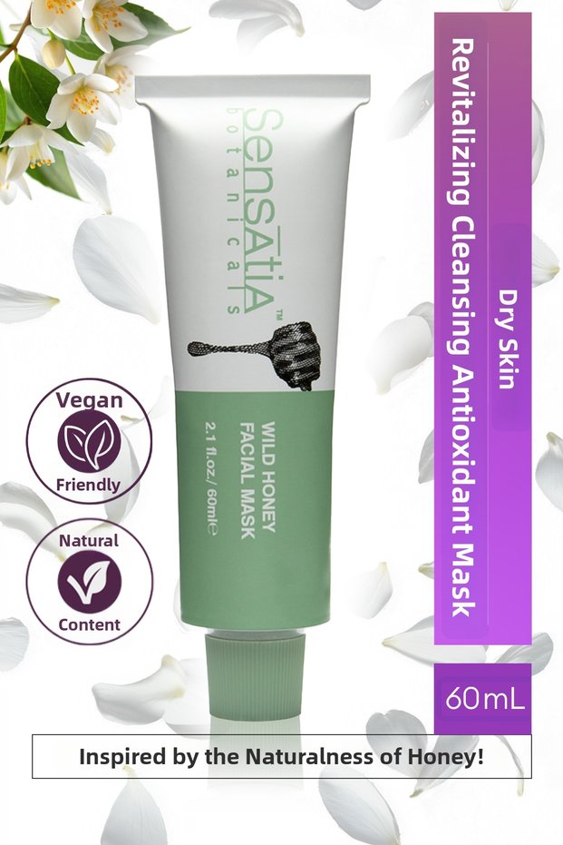 Antioxidant Soothing Cleansing Natural Face Mask 60ml - Bali Wildflower Honey - Wild Honey