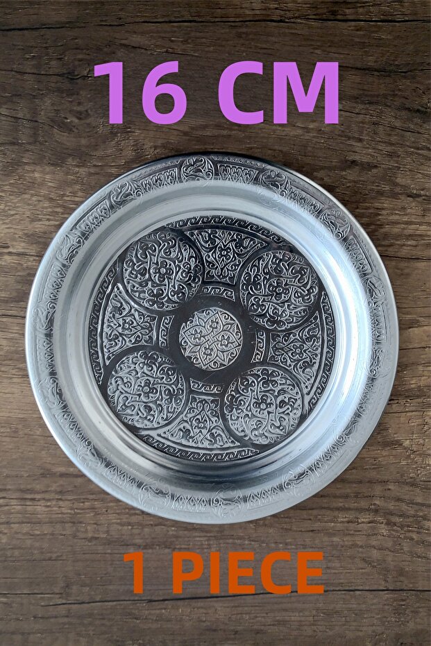 16 cm Stainless Chrome Steel Appetizer Serving Plate - Restaurant and Home Type