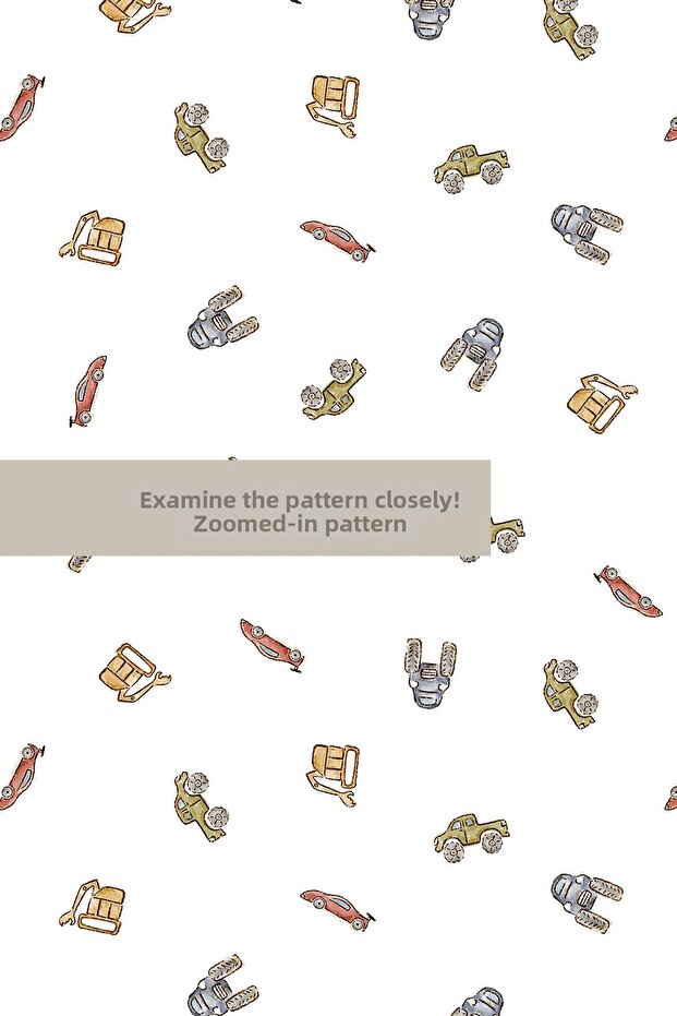 طقم ملاءات سرير مطاطية لشخص واحد - تايني تراكز - 4