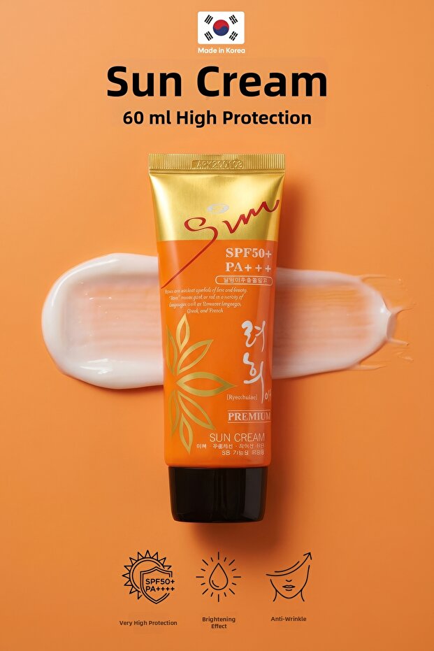 Premium Sun Non-Sticky Anti-Stain Containing Adenosine Spf50+Pa+++ Uva&Uvb Sunscreen