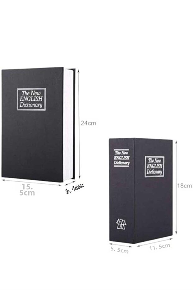 Large Size Keyed Book Look Hidden Safe Steel Safe Gold Safe