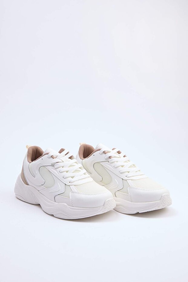 Bej Kadın Sneaker TAKSS26SN00009 - 3