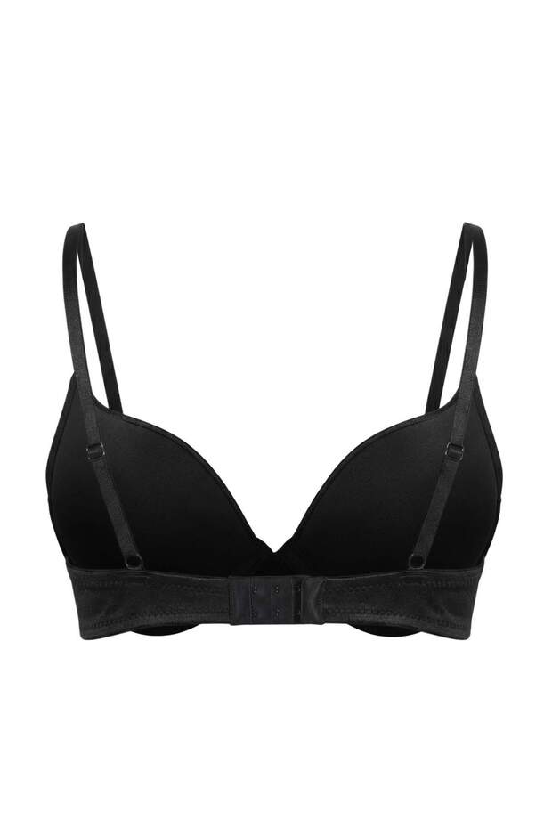 Siyah Taşlı Push Up T-Shirt Bra Sütyen THMSS26SU00011 - 4