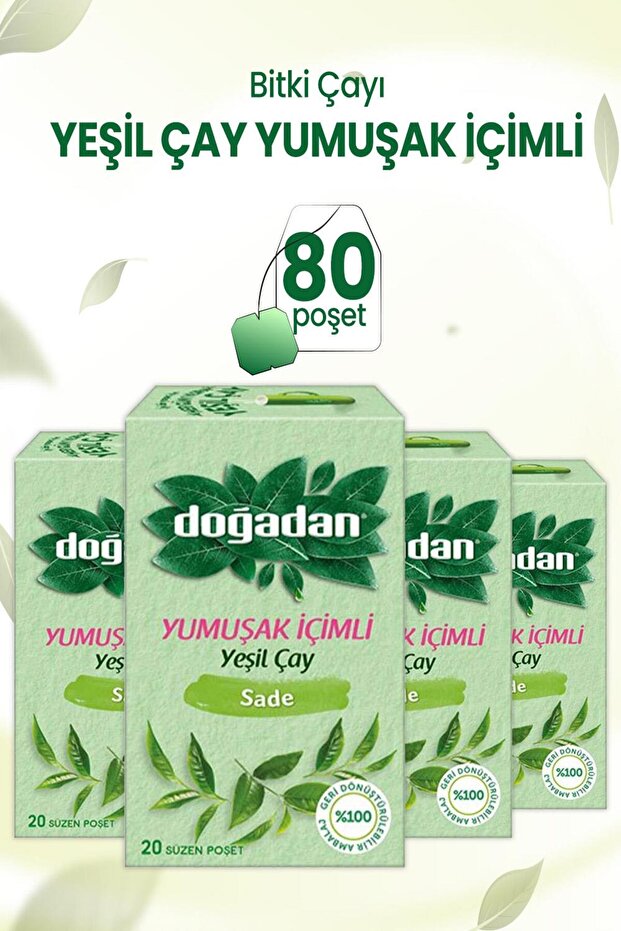 شاي أخضر سائل ناعم 20 × 4 قطع