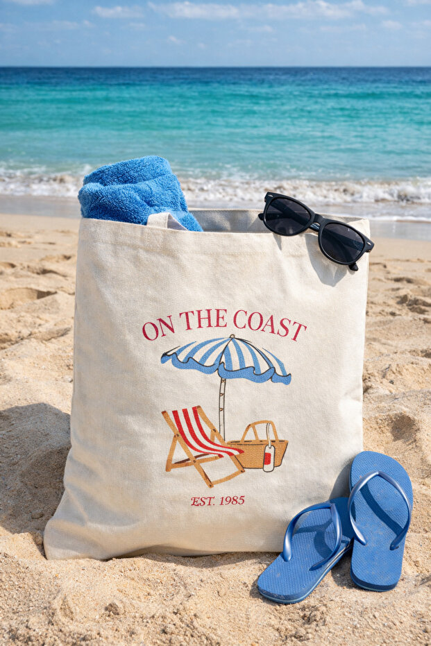 Beach Themed, Daily Use, Cloth Bag