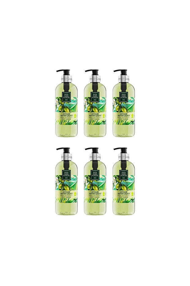 Ayvalık Olive Blossom Natural Olive Oil Liquid Soap 500 ml - 6 Pieces