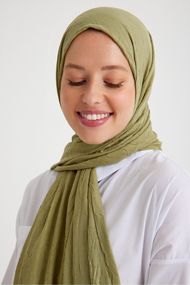 حجاب من الخيزران باللون الأخضر الناعم - 2