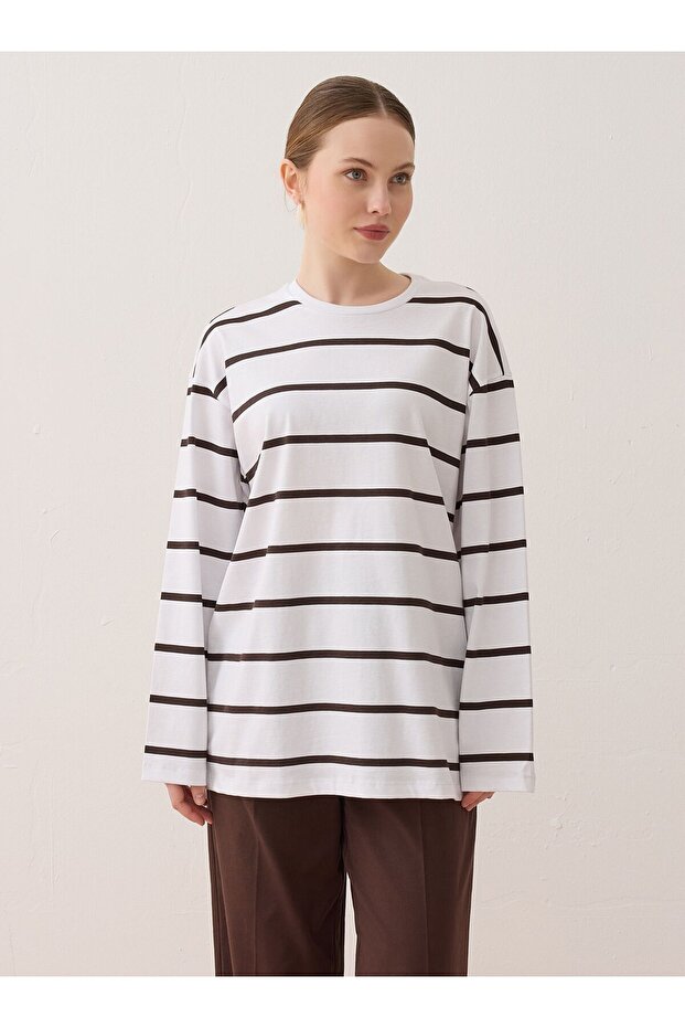 تونيك أساسي مخطط - إكرو - مخطط بني - - 3