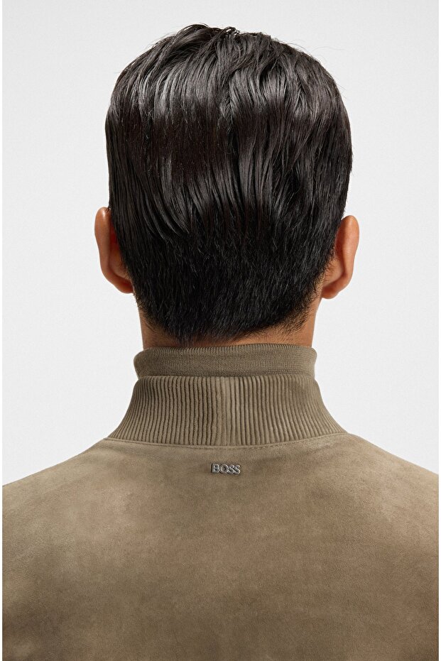 Süet regular-fit ceket - 5