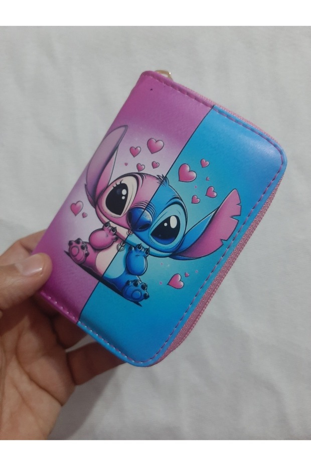 Owl Bag Stitch and Lilo Love Patterned Design Faux Leather Wallet
