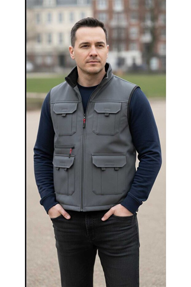 FÜME SOFTJELL YELEK - 1